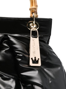 La Milanesa Quilted bamboo-handle tote bag - Img 3