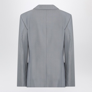 LEMAIRE Grey mélange double-breasted jacket - Img 2