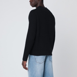 Maison Kitsuné Black wool sweater - Img 2