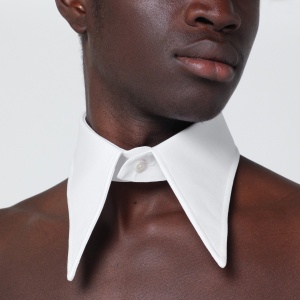 Maison Margiela White cotton pointed collar - Img 2