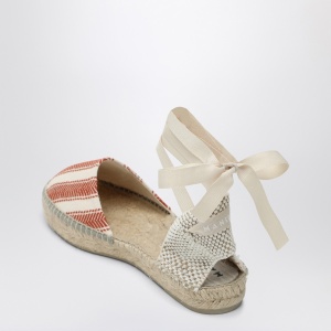 Manebí Low espadrilles ivory/terracotta - Img 2