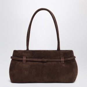 Manu Atelier Dark brown suede East West Le Cambon bag - Img 2