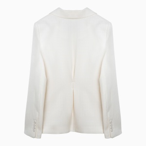Margaux Lönnberg White Ryder single-breasted jacket in wool blend - Img 2