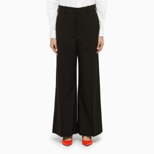 Marni Black wool palazzo trousers