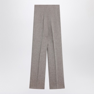 Max Mara Studio Beige straight linen pants - Img 2