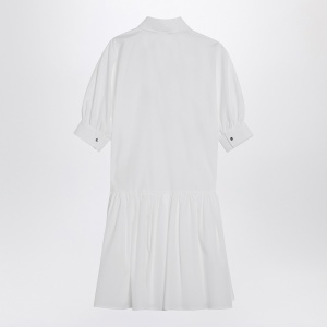 Max Mara Studio Short white cotton shirt dress - Img 2