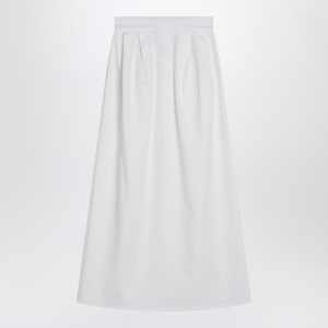 Max Mara Wide white gabardine skirt - Img 2