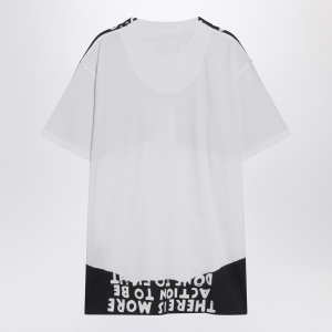 MM6 Maison Margiela White/black cotton AIDS T-shirt - Img 2