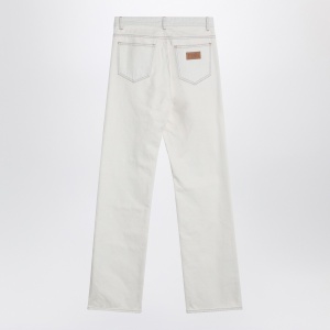 MM6 Maison Margiela White jeans with patches - Img 2