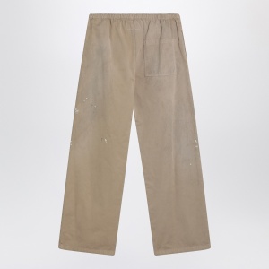 MM6 Maison Margiela Wide beige trousers with brushstrokes - Img 2