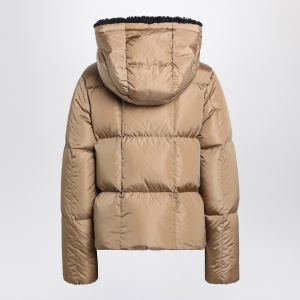 Moncler Beige hooded puffer jacket - Img 2