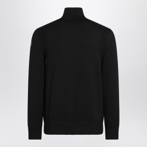 Moncler Black padded zip cardigan - Img 2