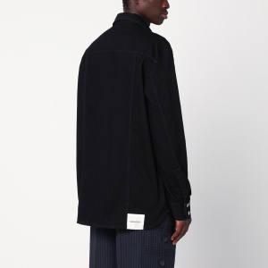 NAMACHEKO Black denim shirt jacket - Img 2