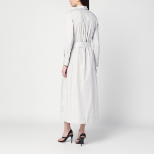 P.A.R.O.S.H. Light grey shirt dress with embroidery - Img 2
