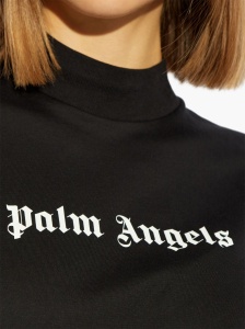 Palm Angels crop T-shirt with logo - Img 4