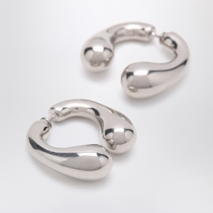 Panconesi P Helix silver earrings - Img 2