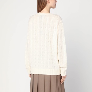 Polo Ralph Lauren Cream-colored cable-knit sweater in wool and cashmere - Img 2