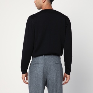 Roberto Collina Black crew neck wool sweater - Img 2