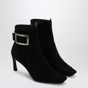 ROGER VIVIER Black Trompette suede ankle boot - Img 2