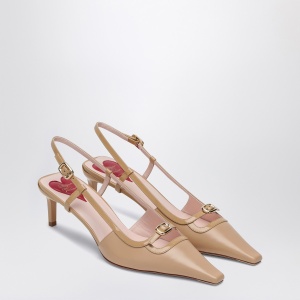 ROGER VIVIER Desert leather décolletés Slingback Viv'' Canard - Img 2