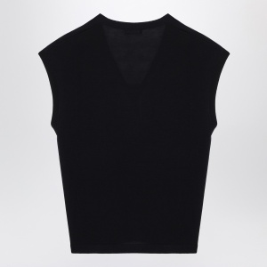 S Max Mara Navy blue wool vest - Img 2