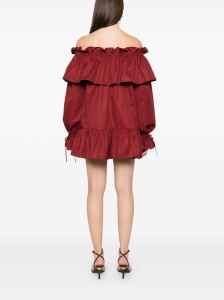 Saint Laurent ruffled cotton mini dress - Img 2