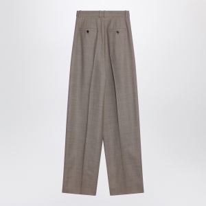Saint Laurent Wide taupe beige wool trousers - Img 2