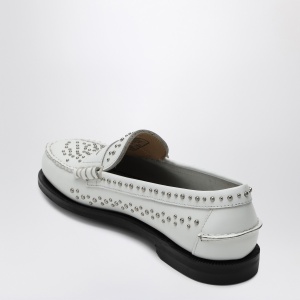 Sebago Classic Dan loafer white with studs - Img 2