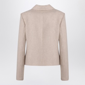 the garment Mille beige double-breasted jacket - Img 2