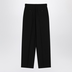 The Row Lilas trousers in black wool and linen - Img 2