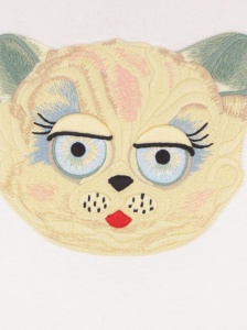 Valentino Cat-face patch T-shirt - Img 3