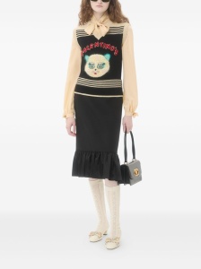 Valentino Cat-motif stripe-detail vest - Img 3