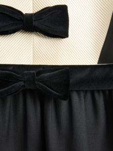 Valentino crepe couture short dress with bows - Img 2