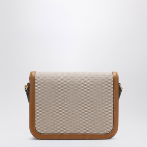 Valentino Garavani 9TO5 beige canvas and leather bag - Img 2