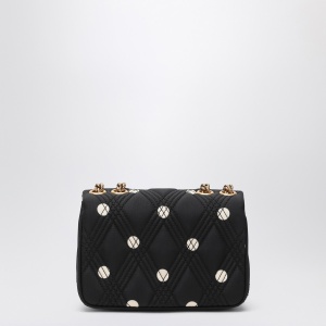 Valentino Garavani Black Quiltie 67 bag with ivory polka dots - Img 2
