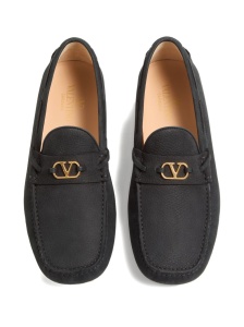 Valentino Garavani Fastaway Driver Moccasin In Deer Suede - Img 3