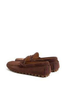 Valentino Garavani Fastaway Driver Moccasin In Deer Suede - Img 3