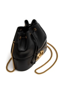 Valentino Garavani Mini Bucket Bag With Chain Vlogo Signature In Nappa Leather - Img 2