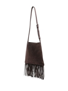 Valentino Garavani Nellcote suede leather shoudler bag - Img 4
