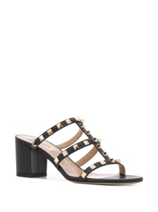Valentino Garavani Rockstud Calfskin Slider Sandal 60mm - Img 4