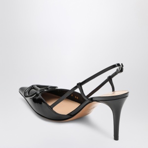 Valentino Garavani Slingback Vlogo in black patent leather - Img 2