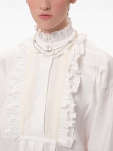 Valentino Garavani Vlogo Signature Metal Necklace With Swarovski Pearls - Img 2
