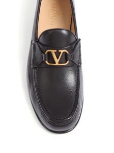 Valentino Garavani Vlogo Signature Moccasin In Buffalo - Img 4