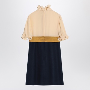 Valentino Mini dress with ruffles and bow in silk - Img 2