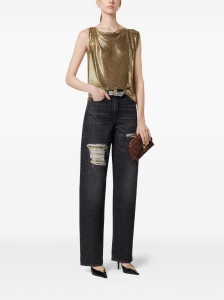 Versace Metal Mesh Regular-Fit Jeans - Img 2