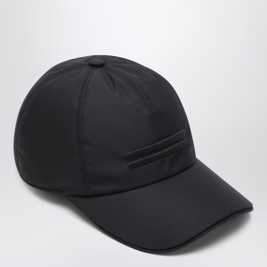 ZEGNA Black technical fabric baseball cap - Img 2