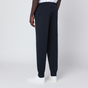 ZEGNA Navy blue jogging pants in wool blend - Img 2