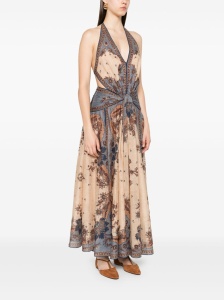 Zimmermann Ascension long cotton dress with print - Img 2