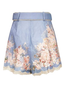 Zimmermann Floral-print belted shorts - Img 2