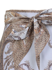Zimmermann Paisley-print belted shorts - Img 2